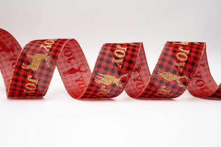 Buffalo Check Reindeer Ribbon - Buffalo Check Reindeer Ribbon-KF5210-1.jpg